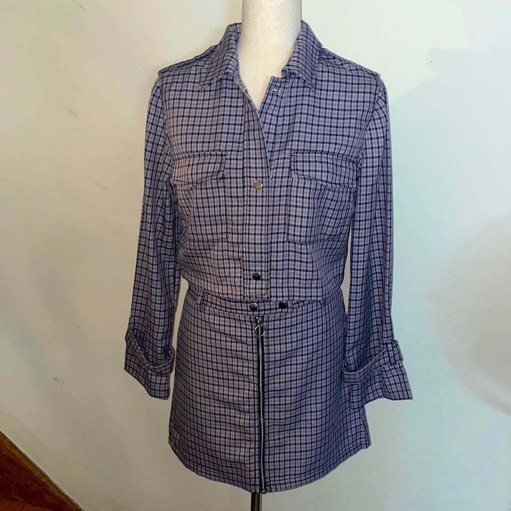 NWT Purple&Black Plaid 2-Piece Jacket&Skirt Outfit